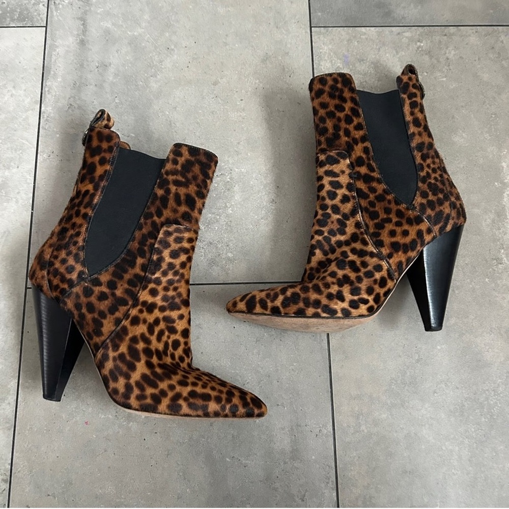 Veronica Beard Animal print boots
